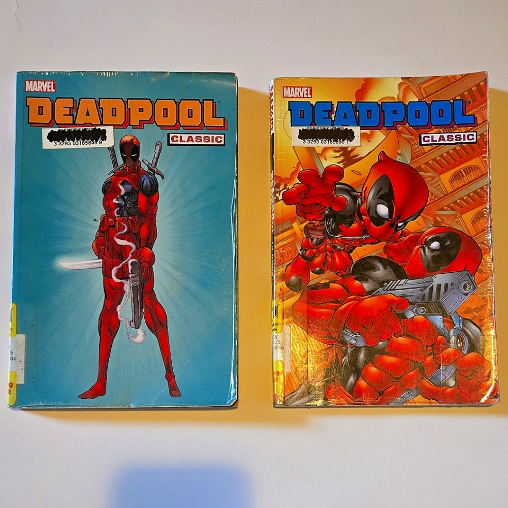 Marvel Deadpool Classic Vol 1 & 5 + BONUS Big Comic Novel Vintage Library Books